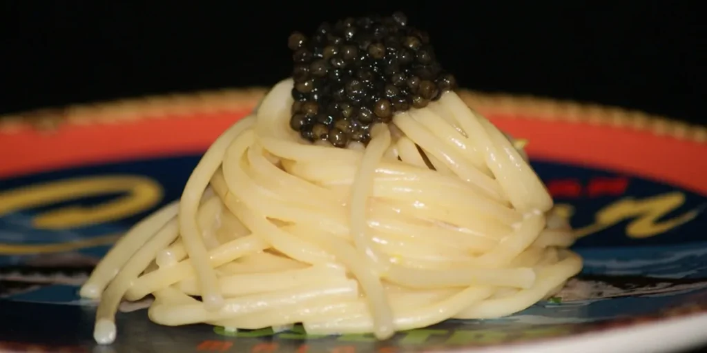 Lemon Spaghetti with Caviar Recipe 