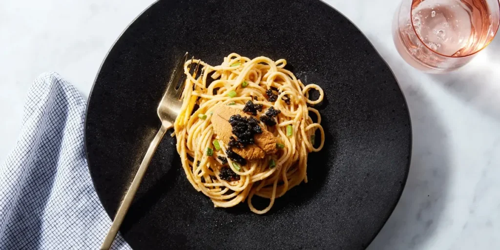 Lemon Spaghetti with Caviar Recipe 