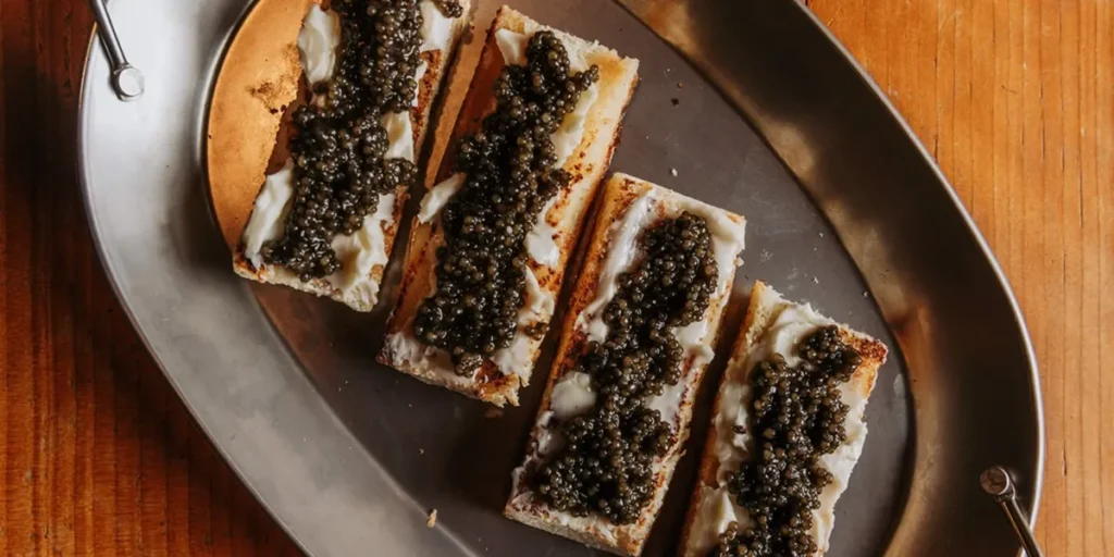 Crab and Caviar on Brioche